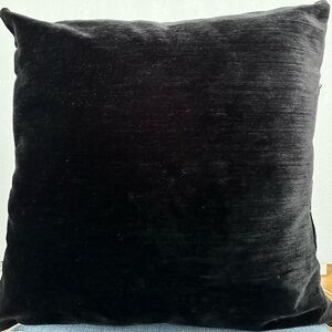 Black Velvet Throw Pillow